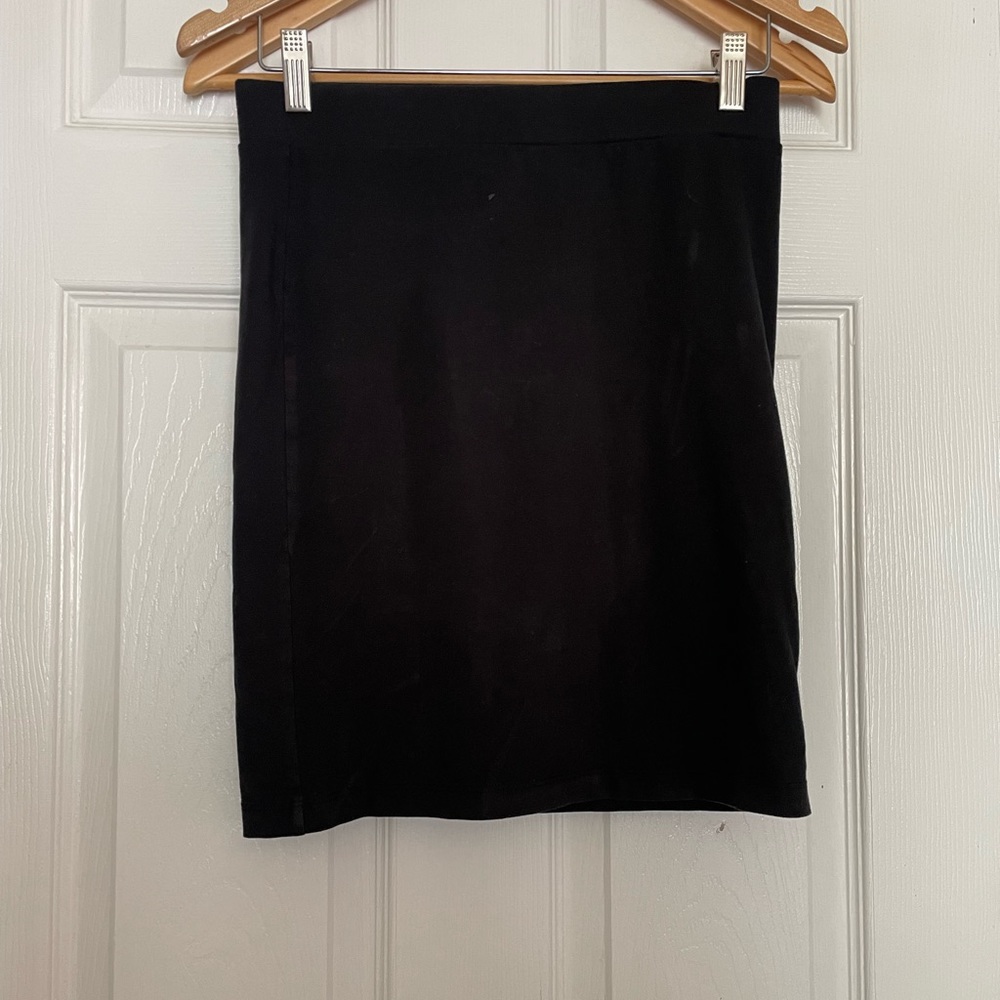 Black mini skirt